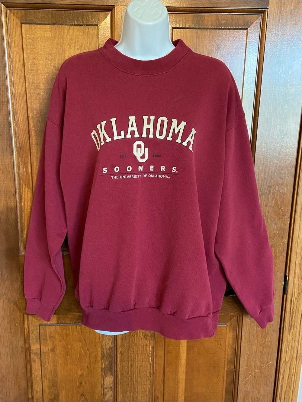 Vintage 90’s Haines Oklahoma Sooners Crewneck College Size Large